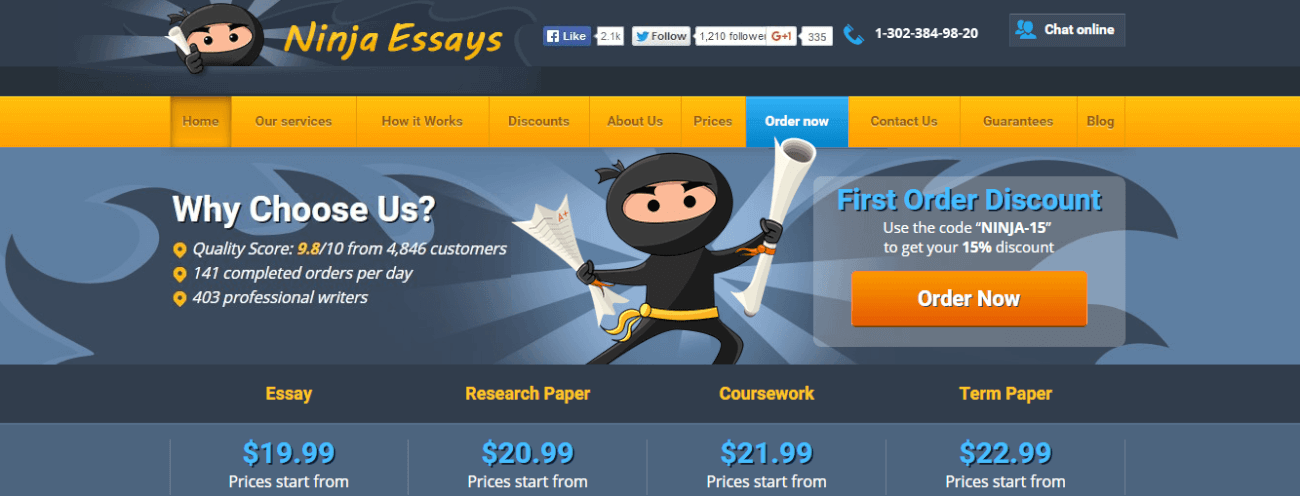 ninja essays