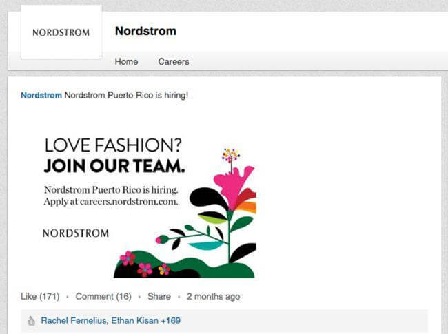 nordstrom social media