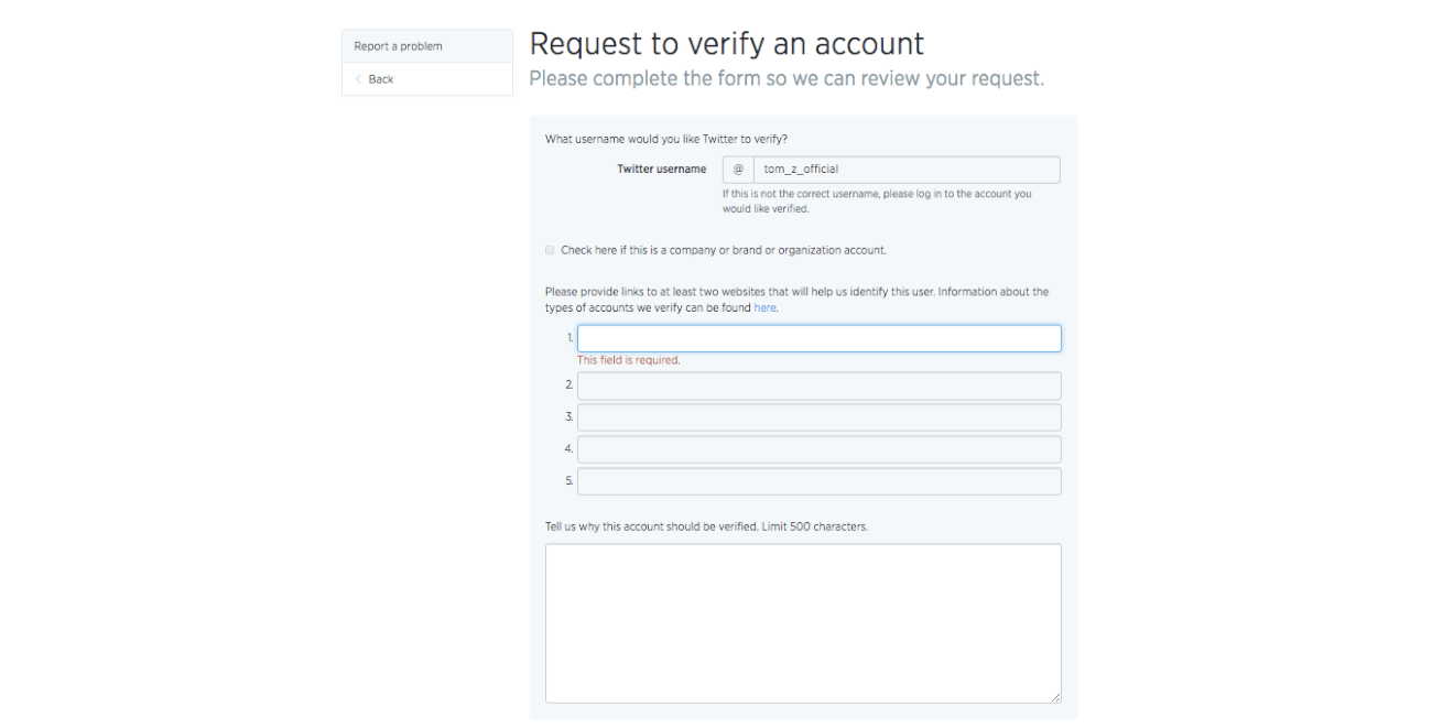 cómo verificar tu cuenta de twitter