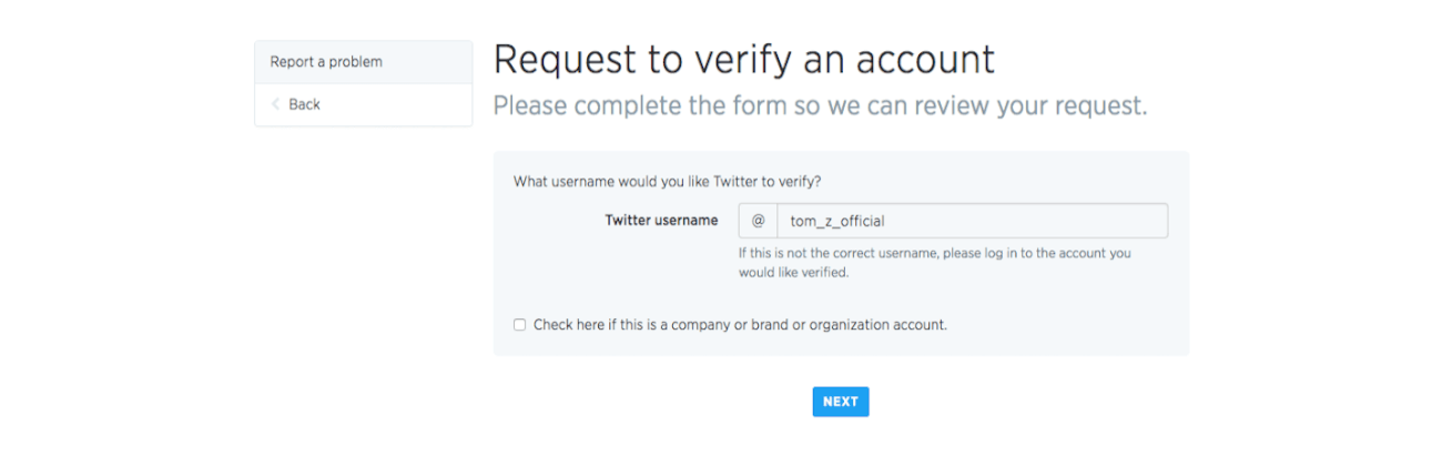 How to Verify Twitter Account