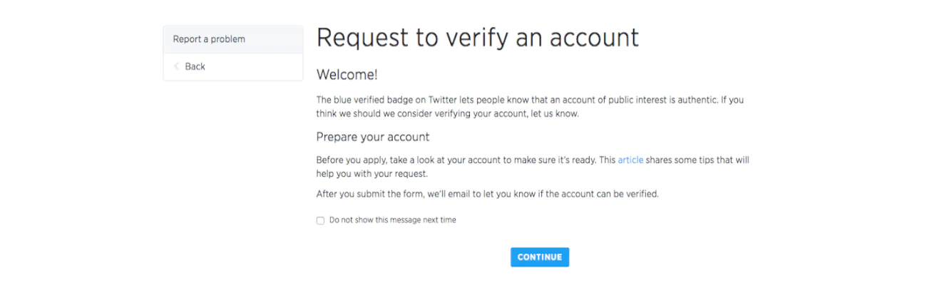 cómo verificar tu cuenta de twitter