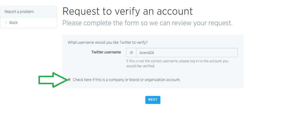 How to verify a company account