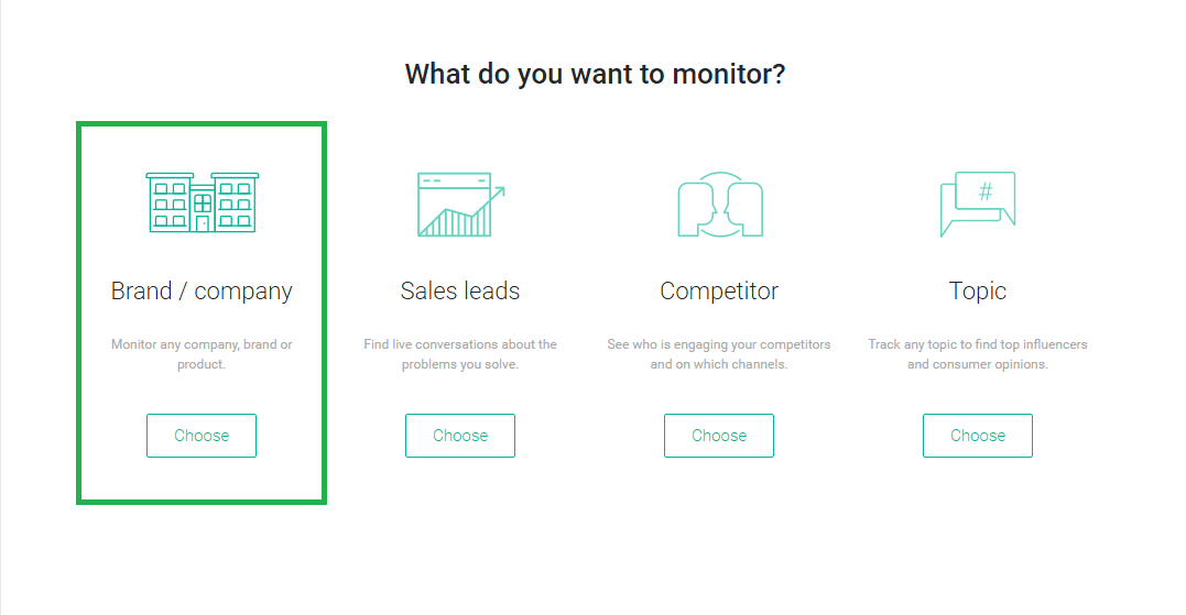 1. Créer un projet d'écoute sociale