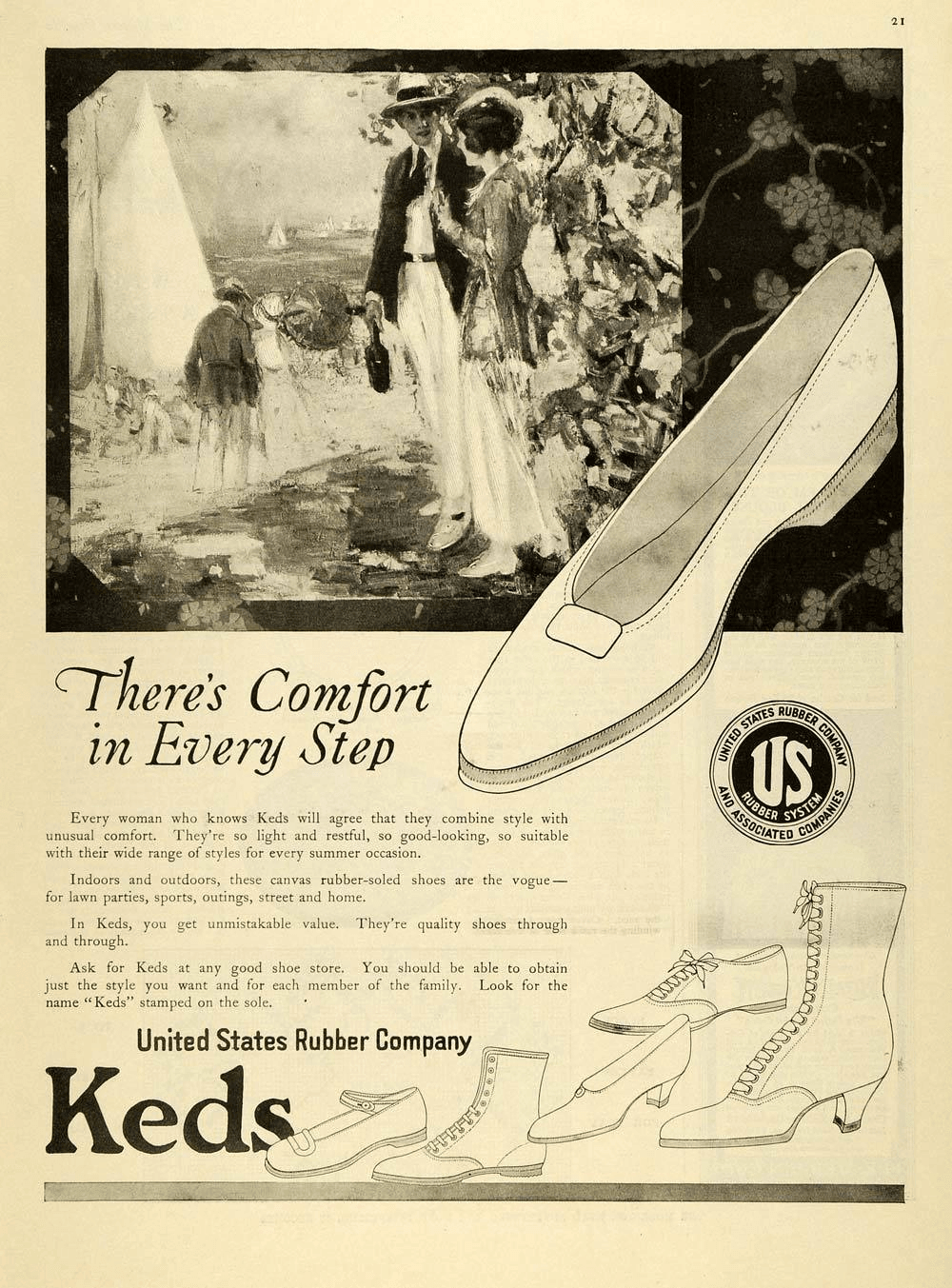 An old Keds marketing campaign before rebranding.