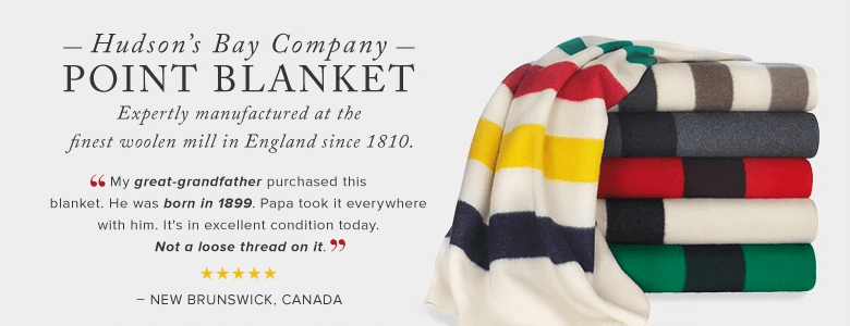 Campaña de mantas de la Hudson's Bay Company.