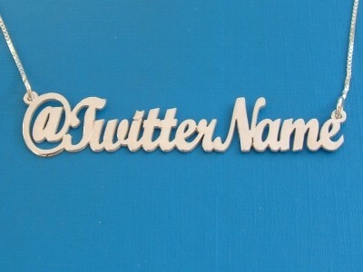 Twitter Name Necklace.