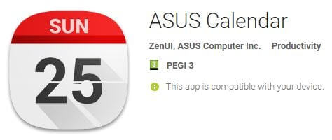 Asus Calendar icon