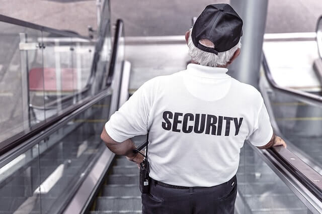 school security guard on patrol