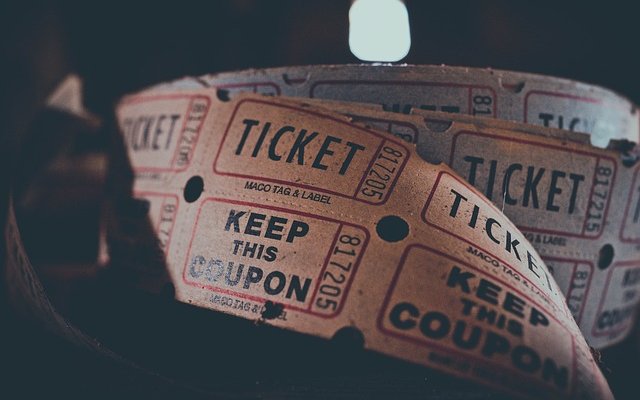 vintage cinema ticket