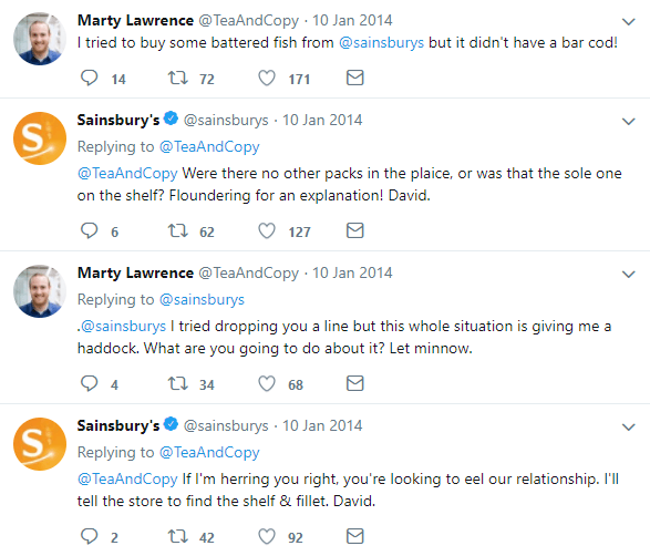 Fishy Sainsbury's - the funniest Twitter exchange ever.
