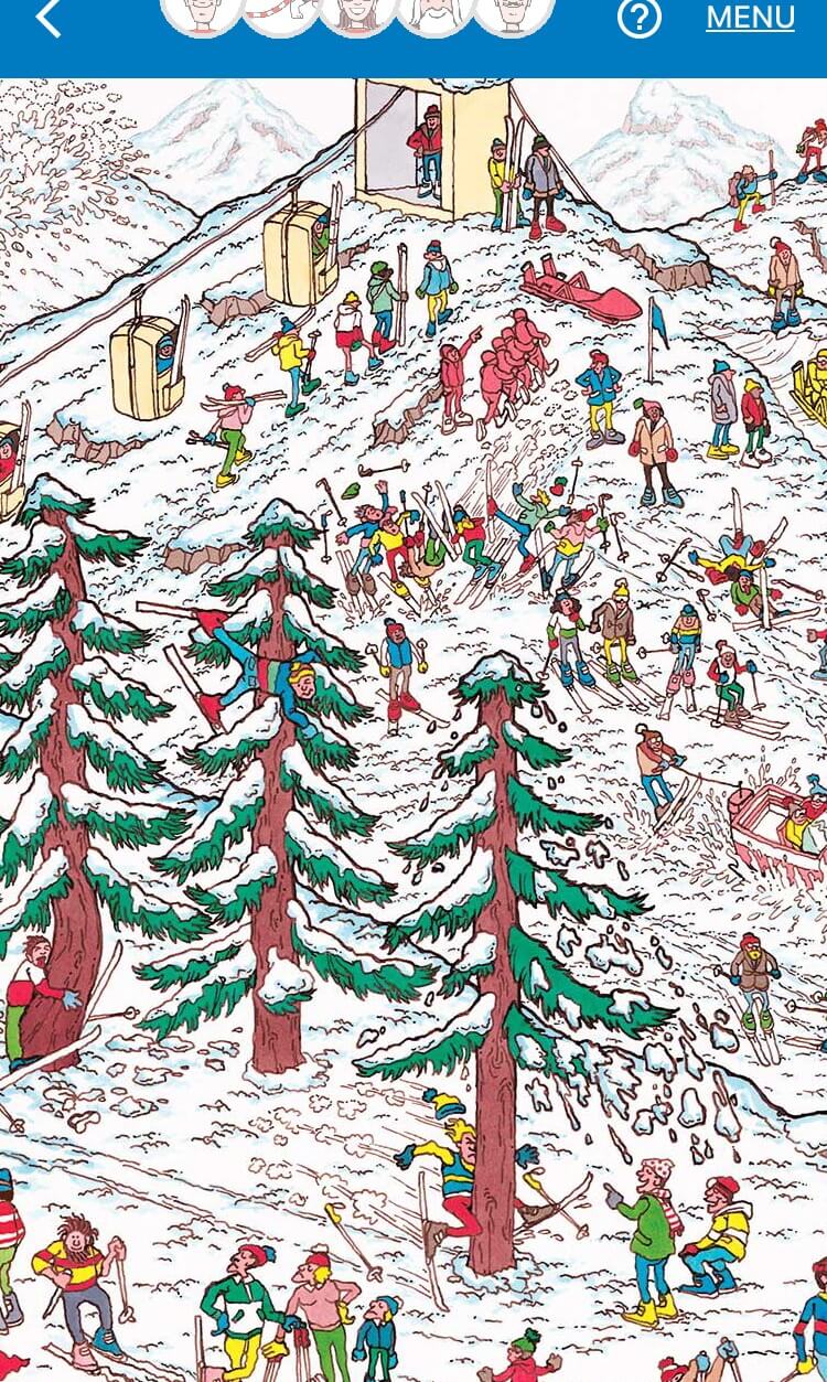 a google map with where is wally characters