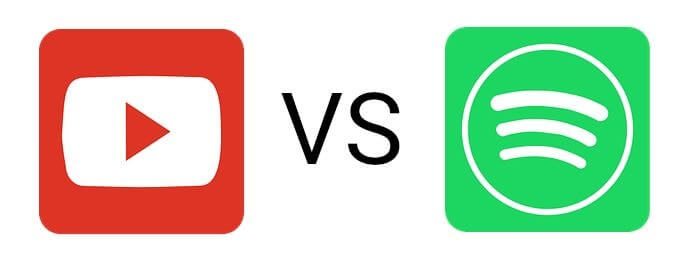 YouTube versus Spotify