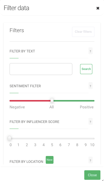 Search console where you can type your hashtag to mesure its effectiveness with the help of detail data.