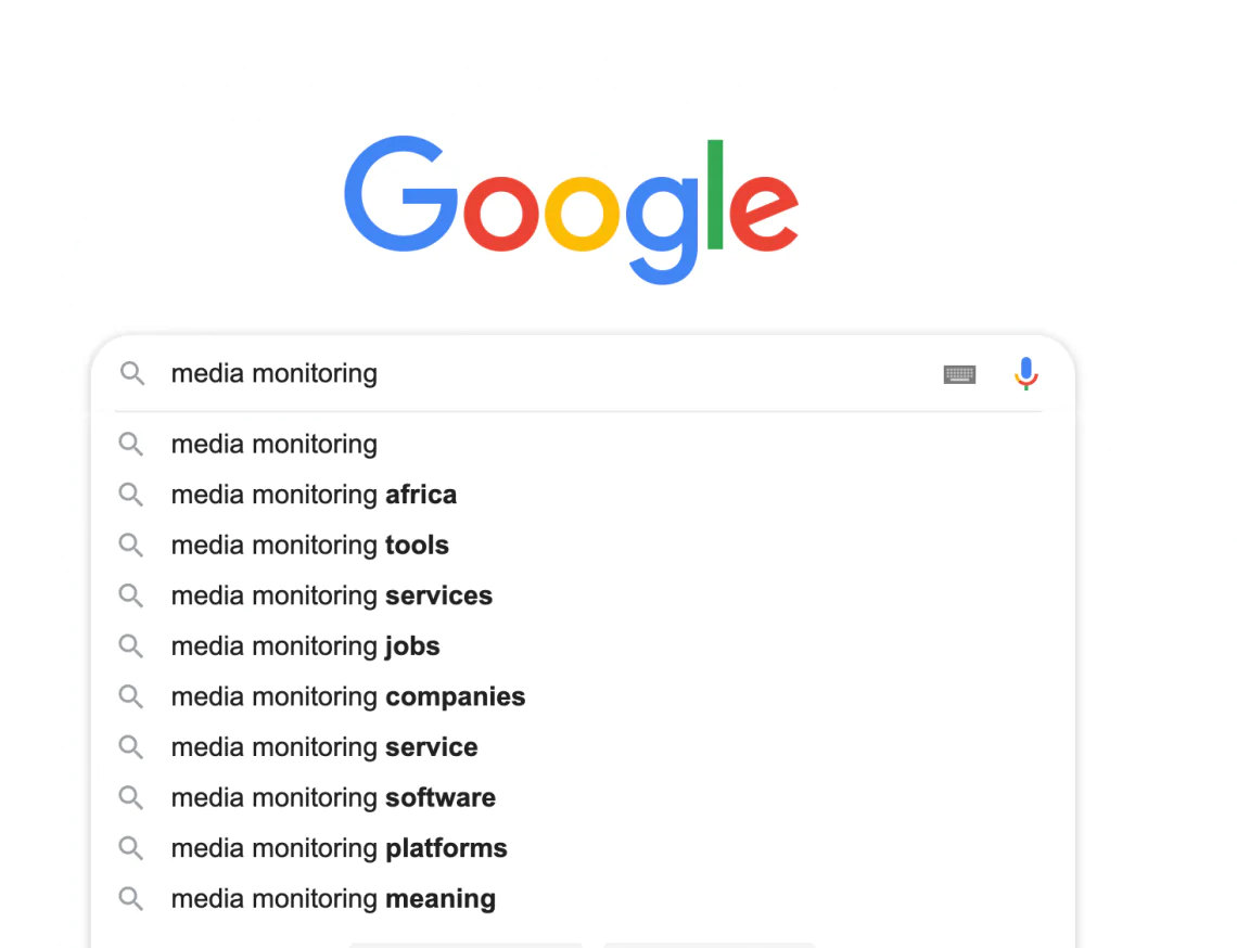 example of media monitoring using web browser