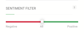 print screen presenting sentiment filter in brand24 media monitoring tool