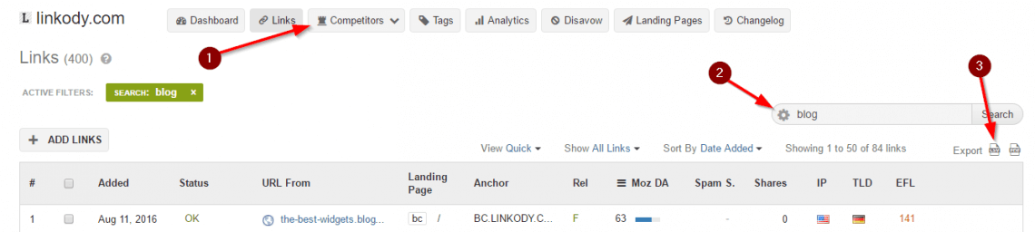 Robo de backlinks de la competencia