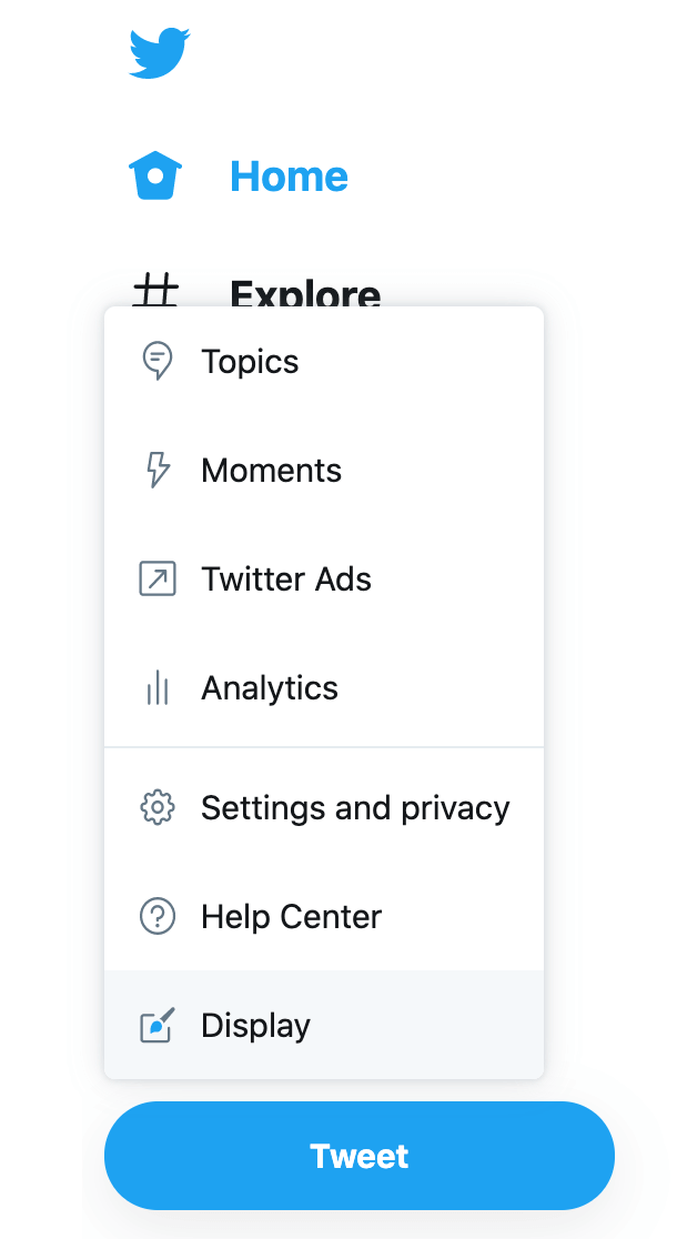 Twitter Analytics section on a Twitter account 
