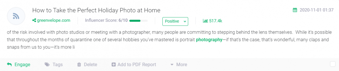 A screenshot of a mention.