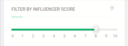Influencer Score Filter 