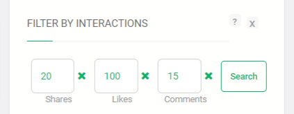Interactions Filter 