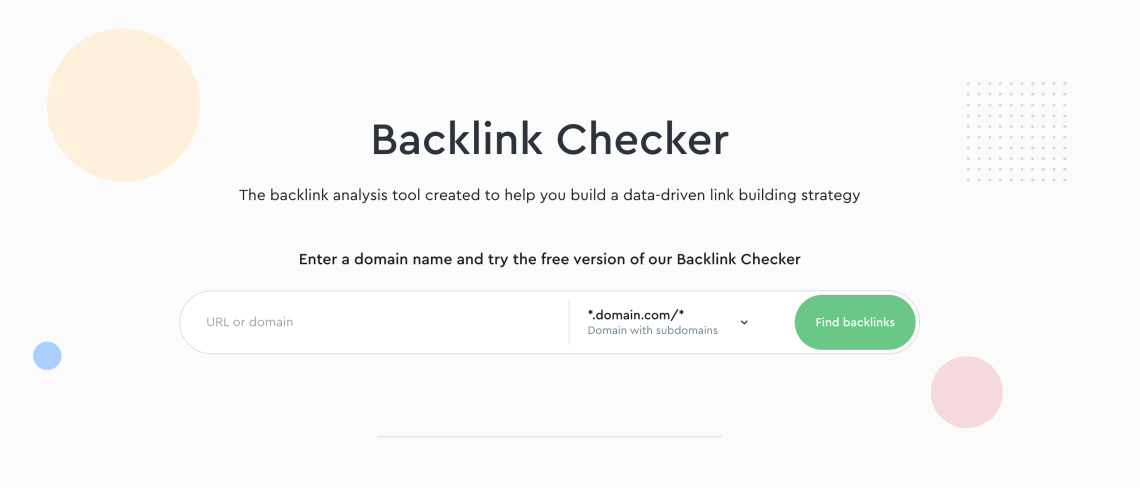 Backlink checker in SE Ranking.