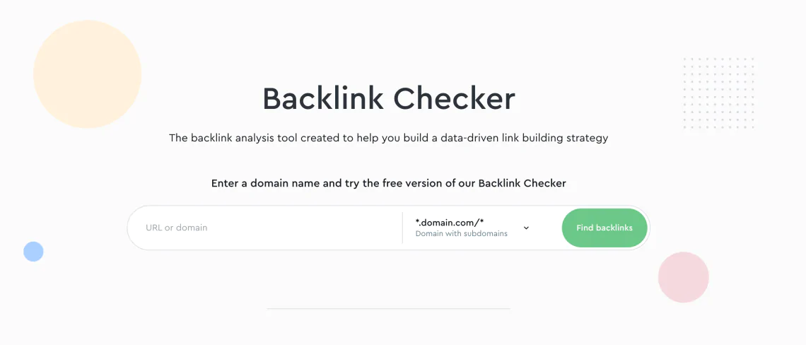 Backlink checker en SE Ranking.