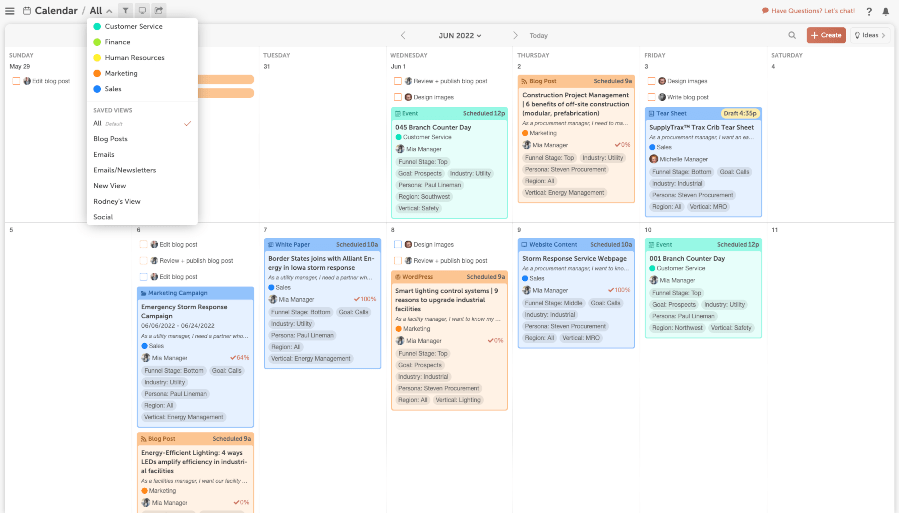 Coschedule - herramienta online para marketing de contenidos y redes sociales