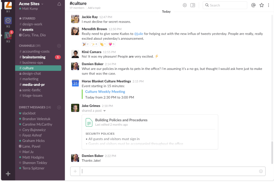 Slack - online business tool