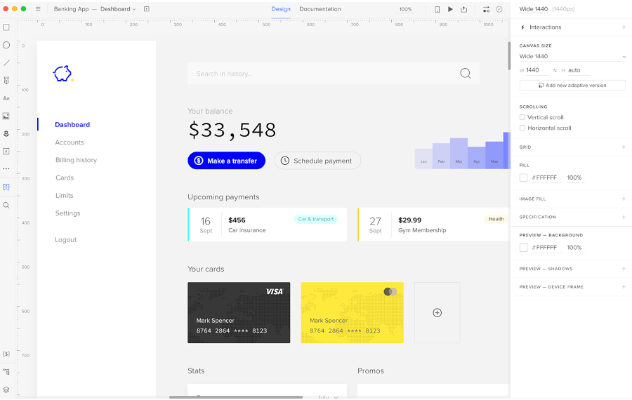 UXPin - herramienta de creación de prototipos