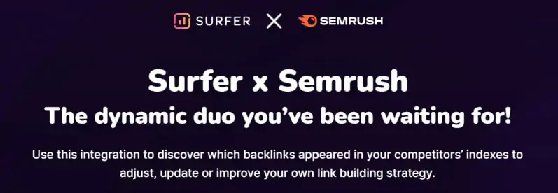 Colaboraciones de marca - Semrush x Surfer