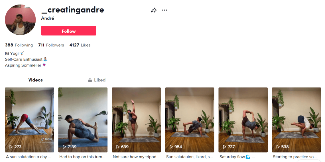 Andre - yoga influencer