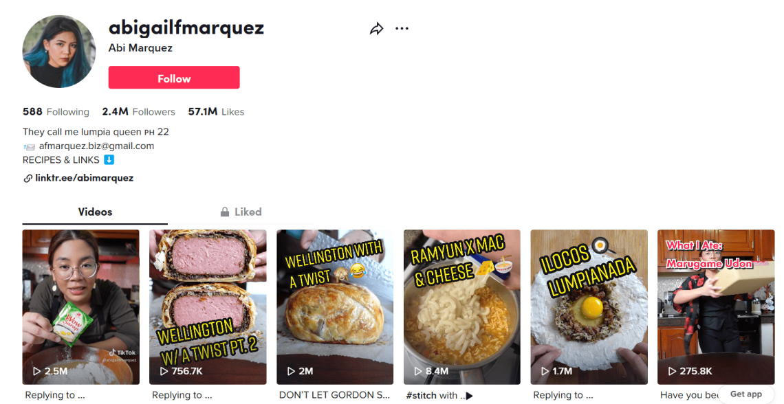 Abi Marquez - influencer culinaria