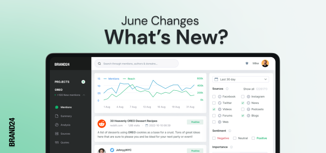 What’s New in Brand24? June Changes