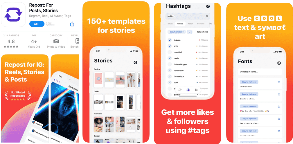 Repost: for Posts, Stories: una aplicación móvil para el marketing en Instagram