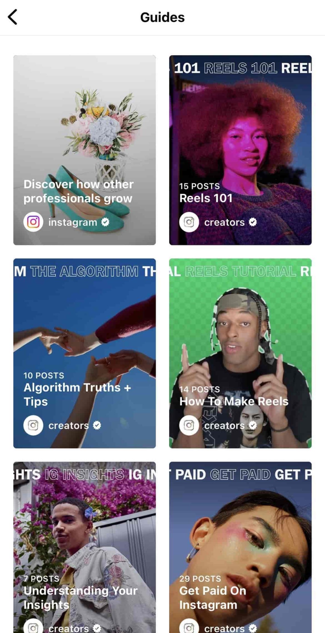 Guide for content cretors by Instagram