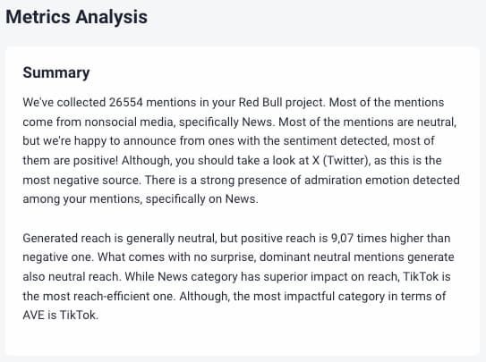 brand24 metrics analysis summary