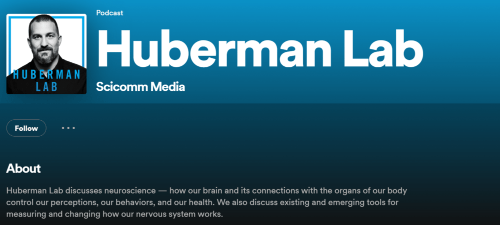 Huberman Lab en Spotify