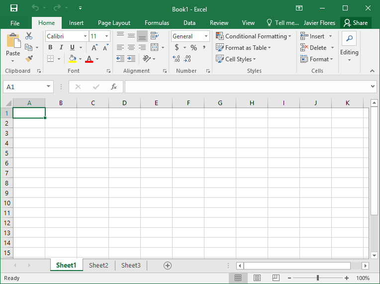 Microsoft Excel dashboard